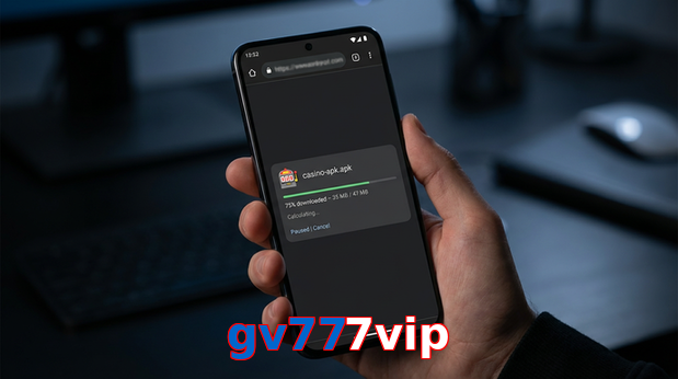 Main screen of Gv777vip apk page for PK players