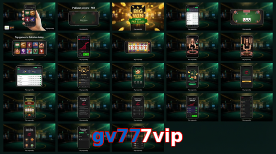 Main screen of Gv777vip bet page for PK players