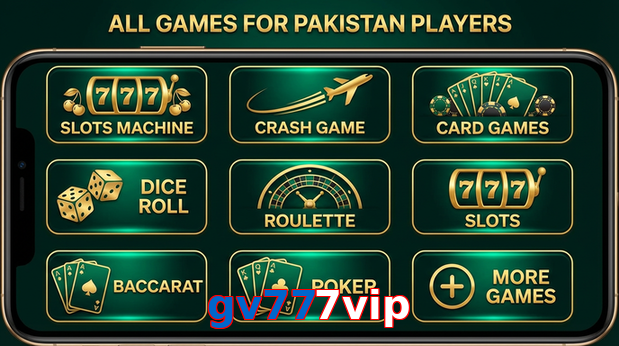 Main screen of Gv777vip games page for PK players
